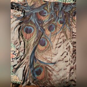 One Shoulder Peacock Top